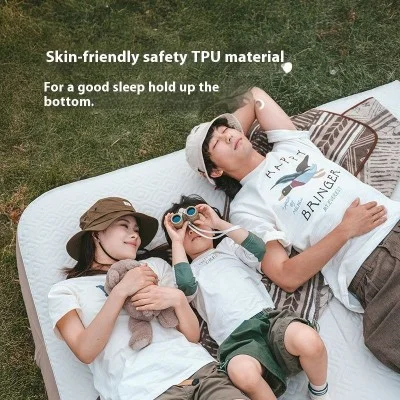 Naturehike (You Meng) Air Mattress with Built-in Pump - Khaki (200*150*20)